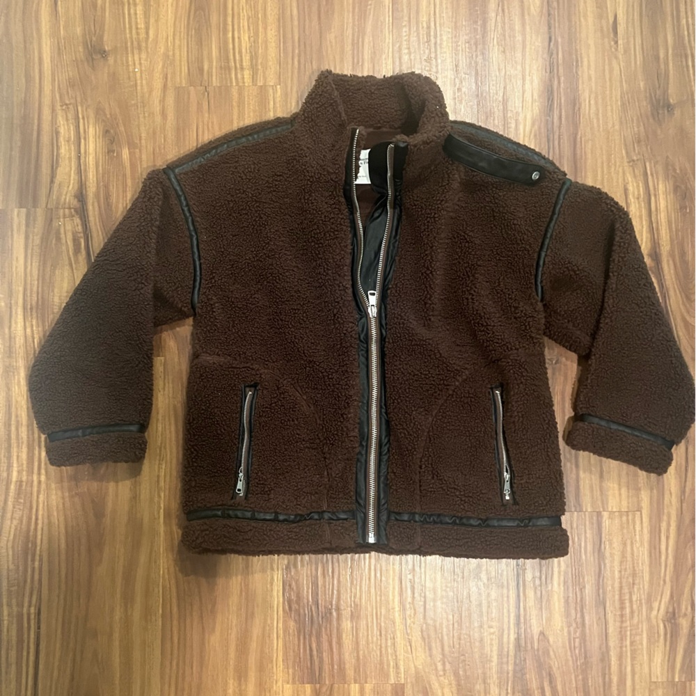 Abercrombie & Fitch Sherpa Aviator Jacket